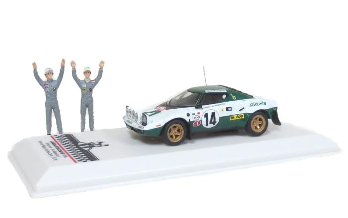 Ixo Model B Lancia Stratos HF 75 Monte Carlo Winner #14 Munari/Mannucci Figure Included 1/43 SPRM00175
