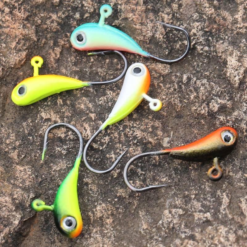 Крючки с приманками для зимней рыбалки,5 шт