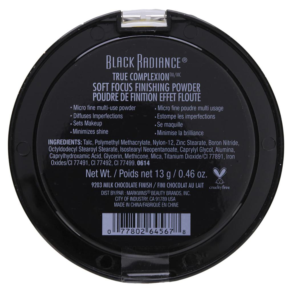 Black Radiance True Complexion, финишная пудра Soft Focus, оттенок 9203 «Молочный шоколад», 0,46 унции (13 г)