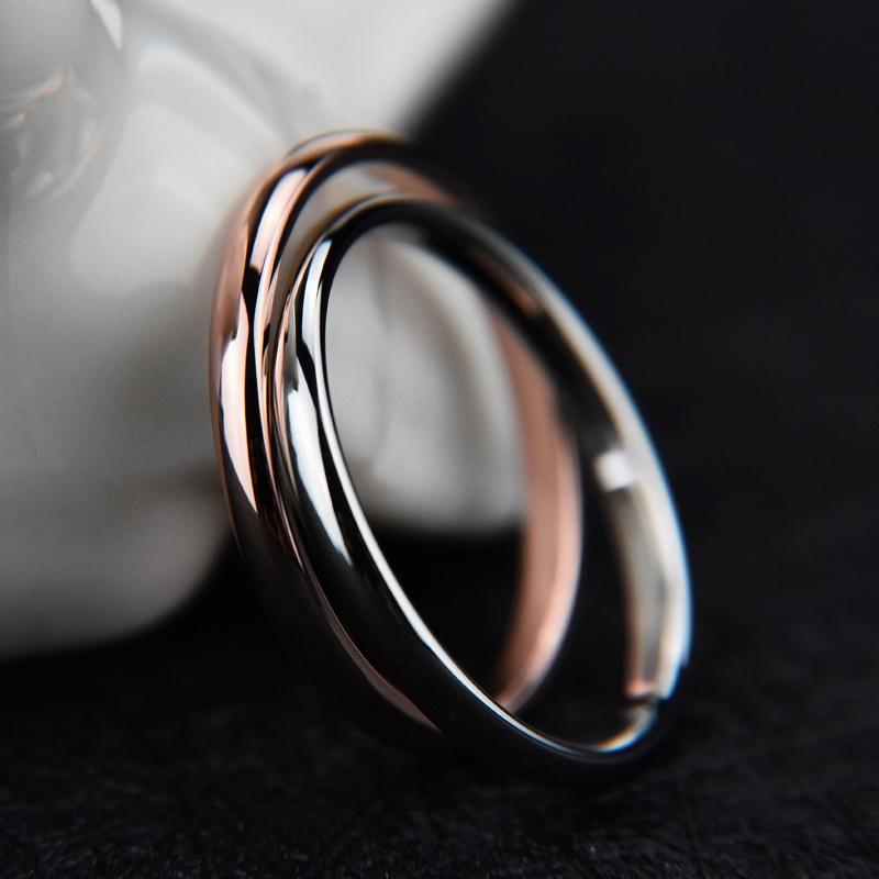 Simple Fashion Stainless Steel Finger Thin Ring Silver Color Rings For Women Girls Fine Jewelry Anillos Size 4-10