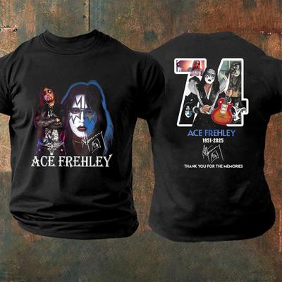 Frehley 1951 -2026 T-Shirt Ace Frehley 74 Years Anniversary T-Shirt