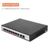 Встроенный 8+2 10-портовый PoE Gigabit Ethernet-коммутатор для мониторинга IP-камеры
