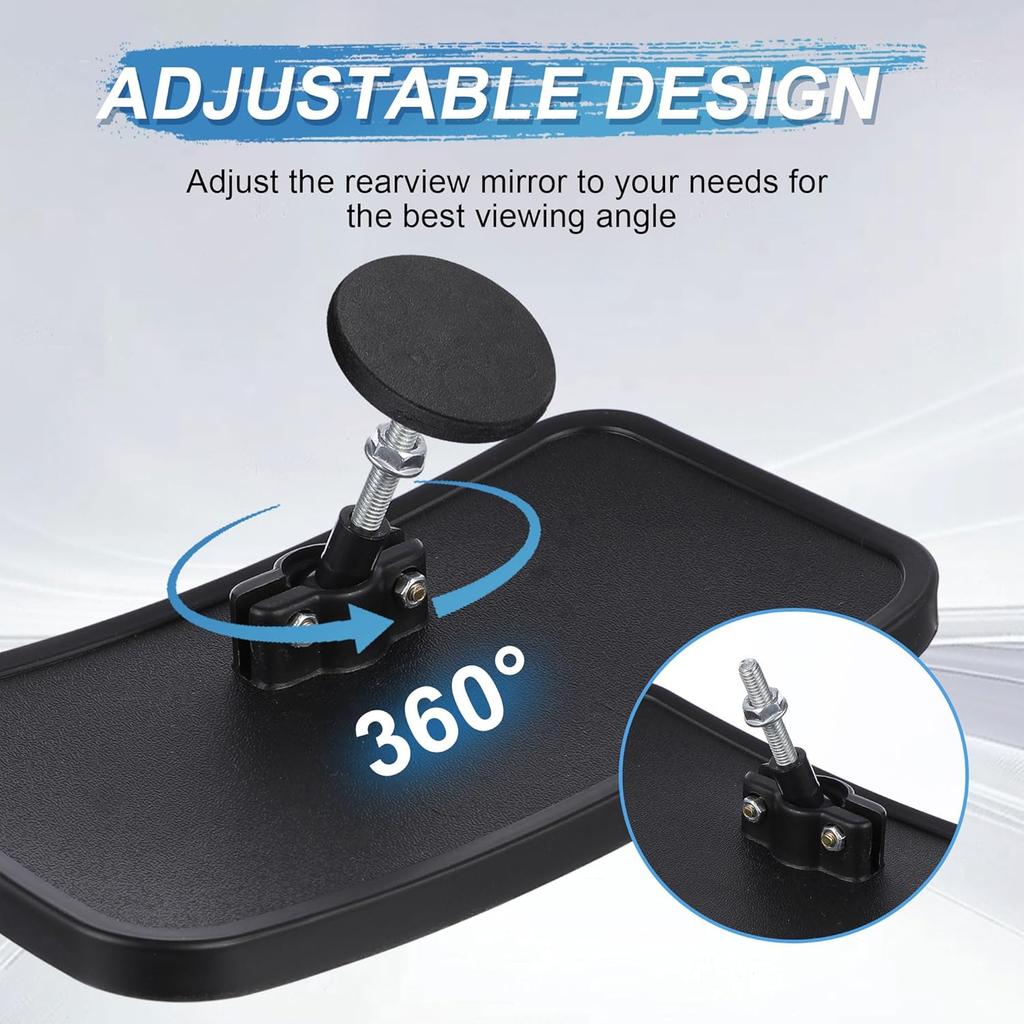 Universal Magnetic Forklift Rearview Mirror 8.2X4.8", Square HD Wide-Angle Convex Mirror Suitable For Tractors, Forklifts - 2 Pcs