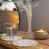 1 шт. Подставка в скандинавском стиле, ручной работы, круглая, противоскользящий коврик, декоративная подставка для стола для ресторана, вечеринки, пикника, улицы, влагостойкая