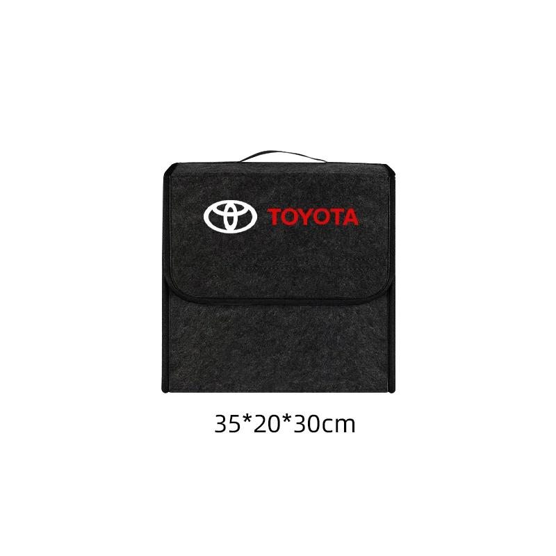 YQMN5 Car interior sticker Car Trunk Storage Box Foldable Felt Organizer Stowing Tidying Box For Toyota Corolla Camry rav4 Yaris hilux