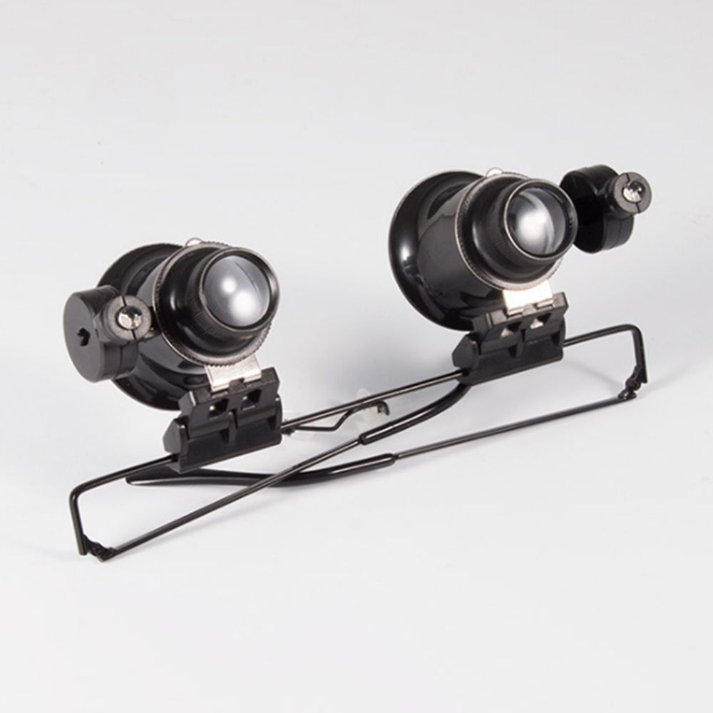 Professional Magnifier Jeweler Inspect Tool Watch Repair 20X Magnifier Double Eye Glasses Type