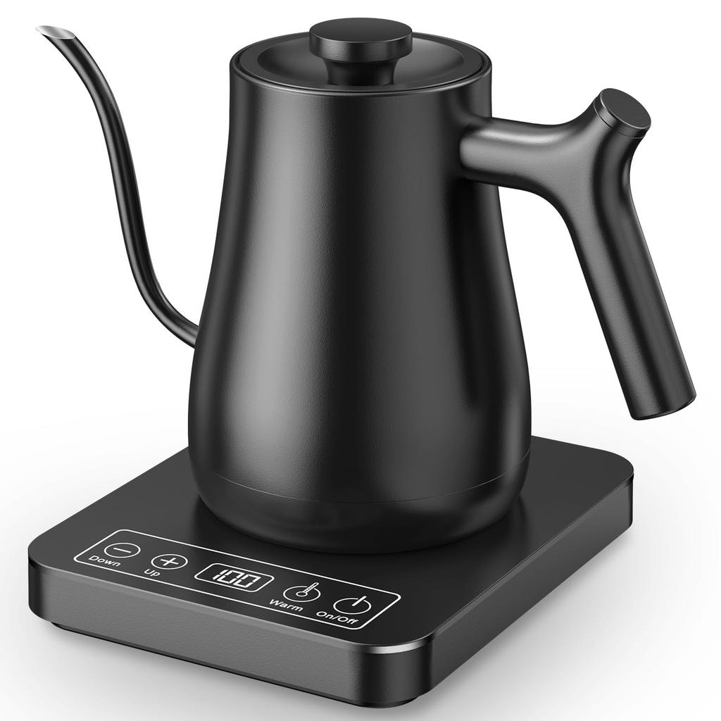 Electric Kettle Temperature Adjustment 1.0L Coffee Kettle Electric 1200W Rapid Boiling 24-Hour Heat Retention FunctionTemperature Control (1℃