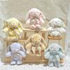 Plush Stuffed Plush Rabbit Keychain Soft Rabbit Doll Keyring Bag Hanging Pendant  Gifts