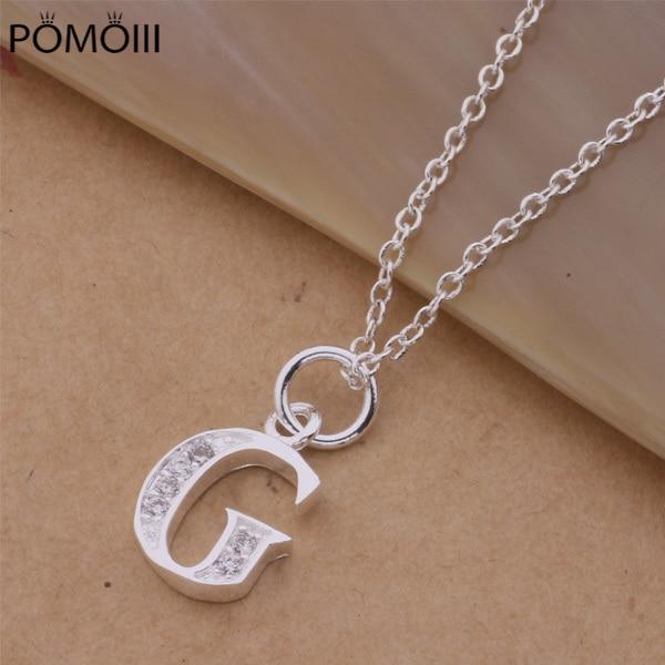 An213 Модное украшение Цветной кулон-ожерелье Тон Модный кулон Буква G /Gkdapbka AorajfyaМодные ожерелья