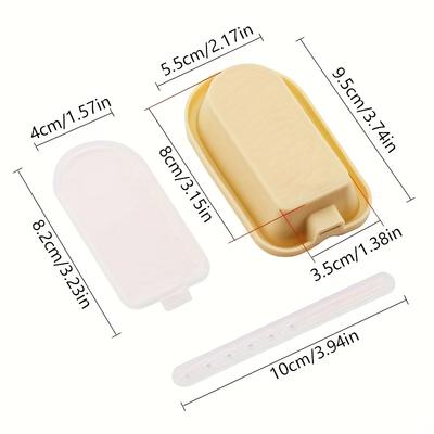 4 шт. силиконовых форм для мороженого с крышками, многоразовые и не содержащие БФА, идеально подходят для домашнего веселья, летних десертов, формы для эскимо