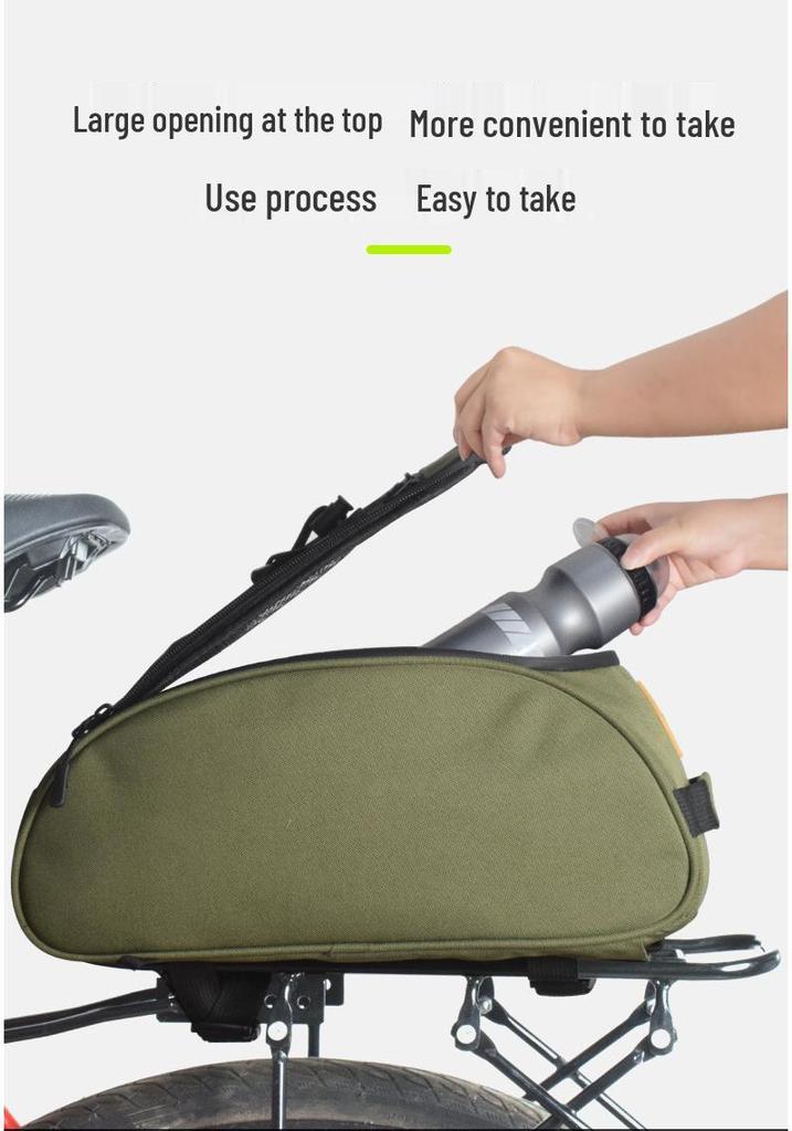 Folding Bike Quick-Release Pannier: Bicycle Luggage Rack, Tail Bag, Cycling Storage for Long-Distance Rides