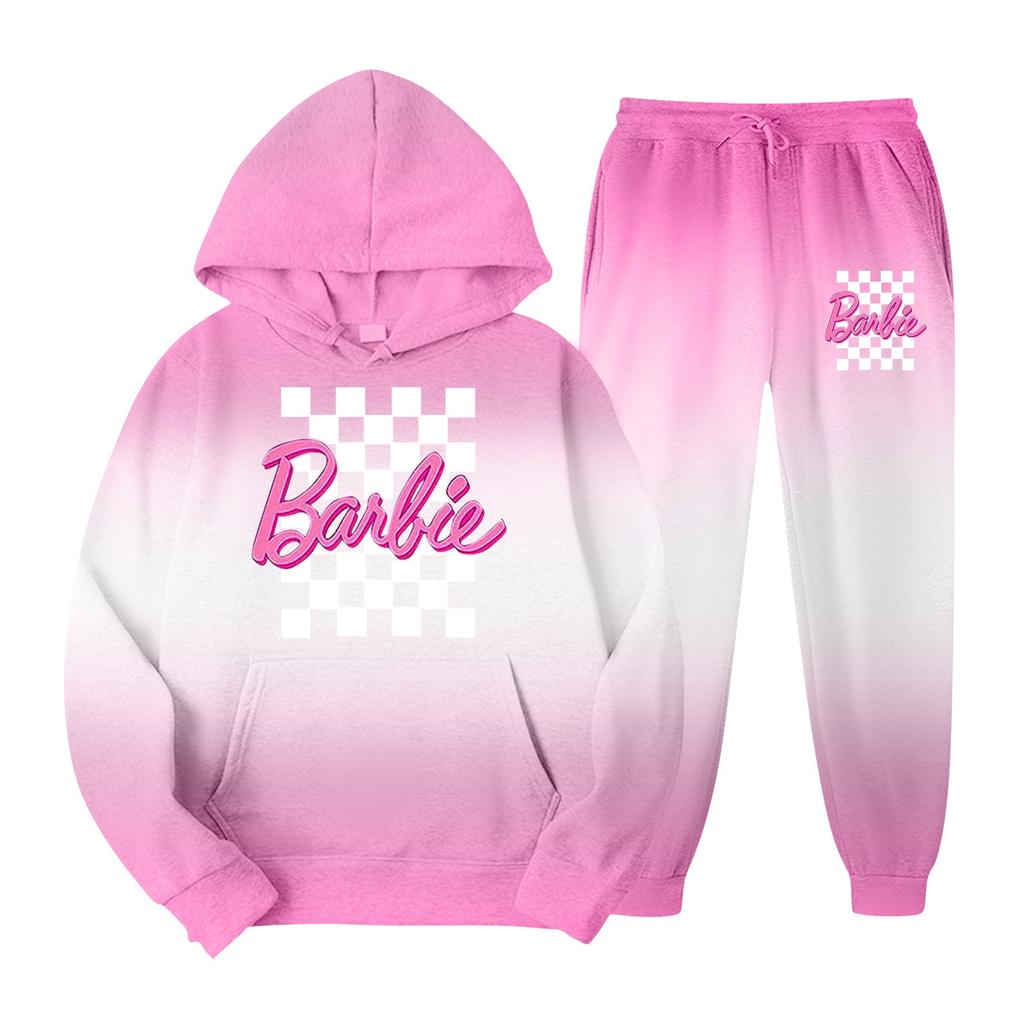 Women's Sweatshirt Printed Dress Hoodie Bag Pocket Long Sleeve Long Dress Hoodie Set