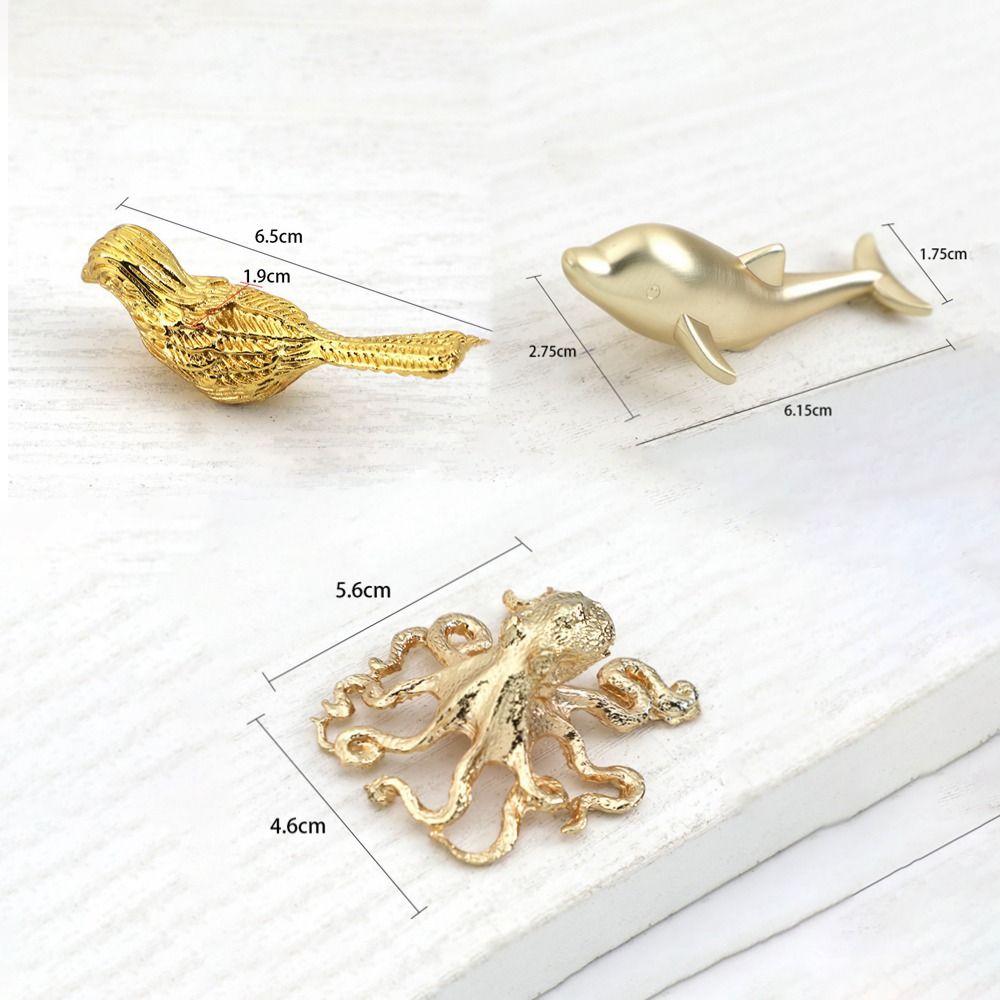 Изящные ручки для мебели Lucky Bird, современные простые дверные ручки для шкафов, мультяшные животные, светильники, роскошные дверные ручки для шкафов, домашний декор