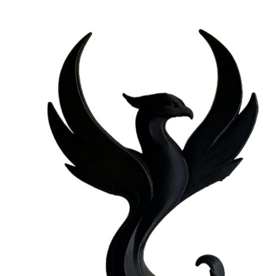 3D-печатная фигурка Феникса Современная минималистичная абстрактная статуэтка-скульптура Феникса Настольное украшение для дома, офиса, гостиной