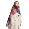 Luxury Winter Scarf Women Plaid Cashmere Shawl Soft Elegant Lady Poncho Chuncky Pashmina Bufanda Tassel Echarpe Winter Clothing