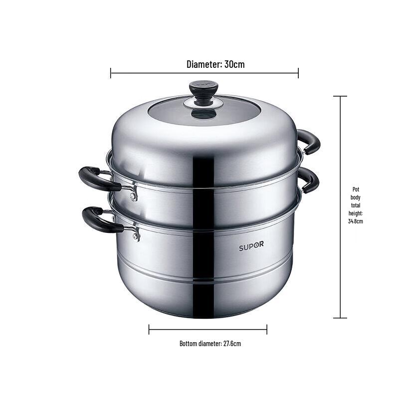 SUPOR 304 Stainless Steel Multi-Purpose Steamer Pot