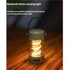 Portable Bluetooth Speaker Camping Light with LED Mood Lighting Wireless Rechargeable Lantern Long Battery Life for Outdoor Tent