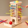 Wooden Nonelectric Stack Roll Game Toy For Kids Learning And Interactive Play