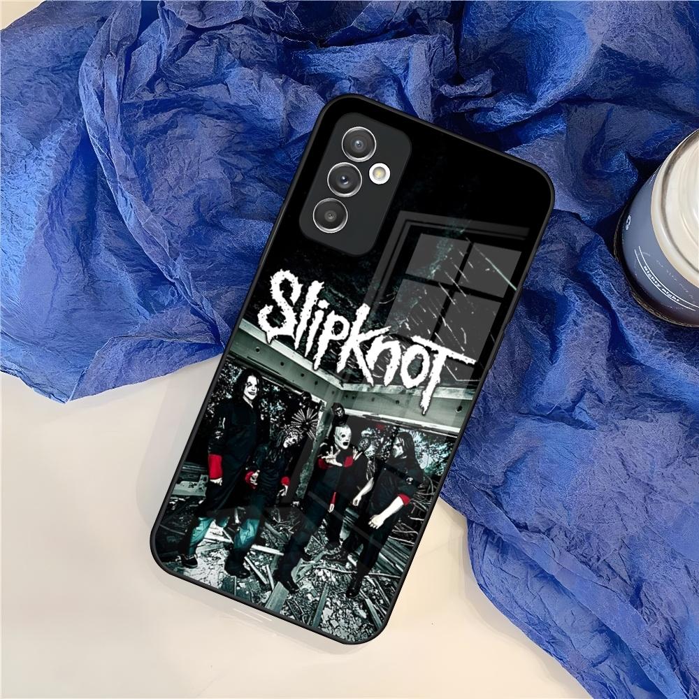 Чехол для телефона S-Slipknot Популярная группа для Samsung S25 S24 S30 S21 S23 S20 S22 Fe S10 E S9 Note 20 Pro Ultra Plus стеклянная крышка