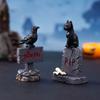 Creative Cartoon Halloween Small Ornaments DIY Resin Craft Tombston Ornaments Mini Resin Festival Ornaments Home