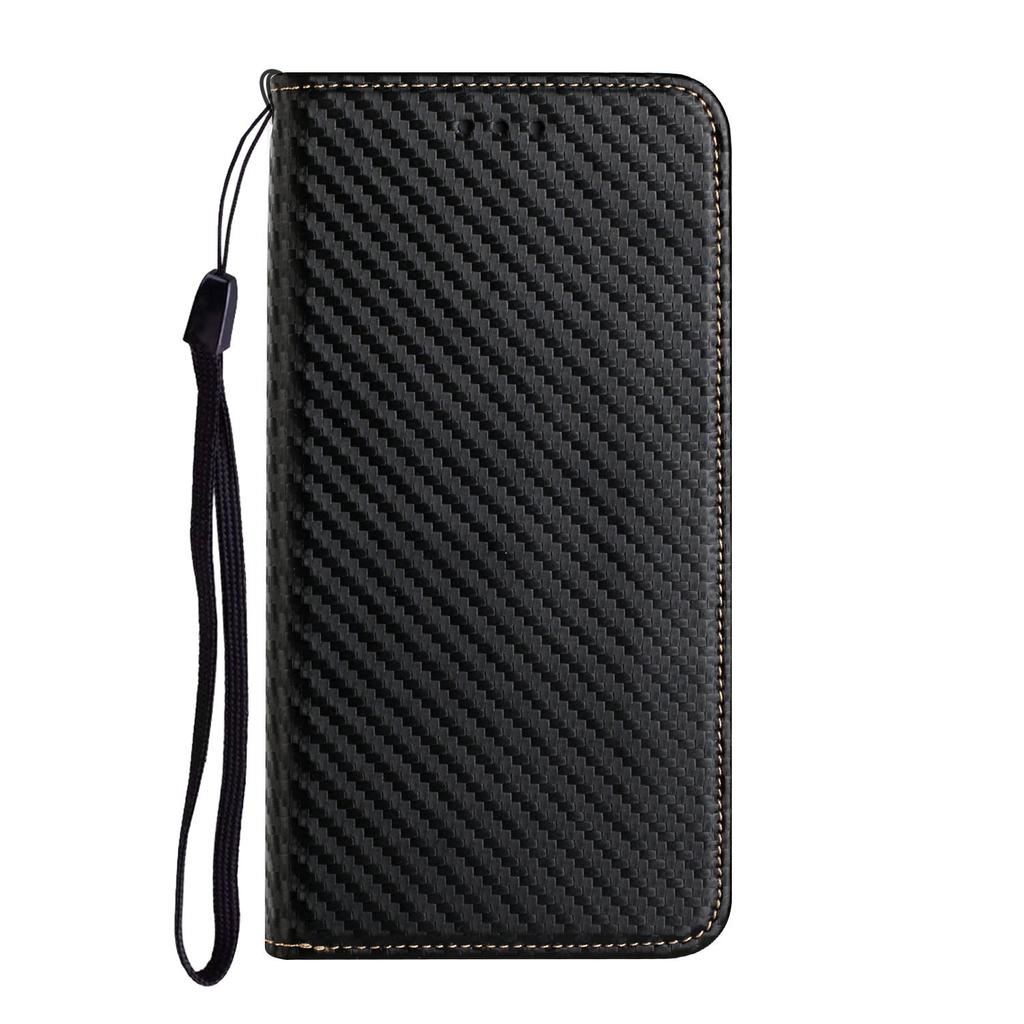 For Samsung Galaxy S24 Case Carbon Fiber Texture Wallet Stand Leather Cover
