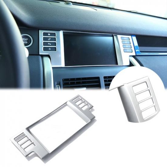 Silver Center GPS Navigation Cover Trim For Land Rover Discovery Sport 15-19
