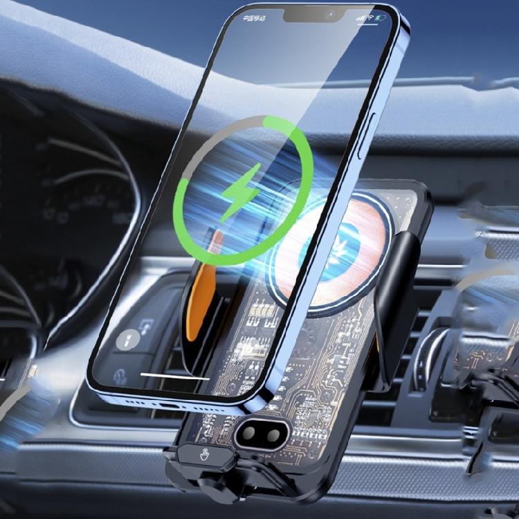 Беспроводная автомобильная зарядка, Держатель для телефона Автомобильное крепление 66 Вт Быстрая зарядка Автоматический зажим Автомобильная зарядка Держатель для телефона Крепление