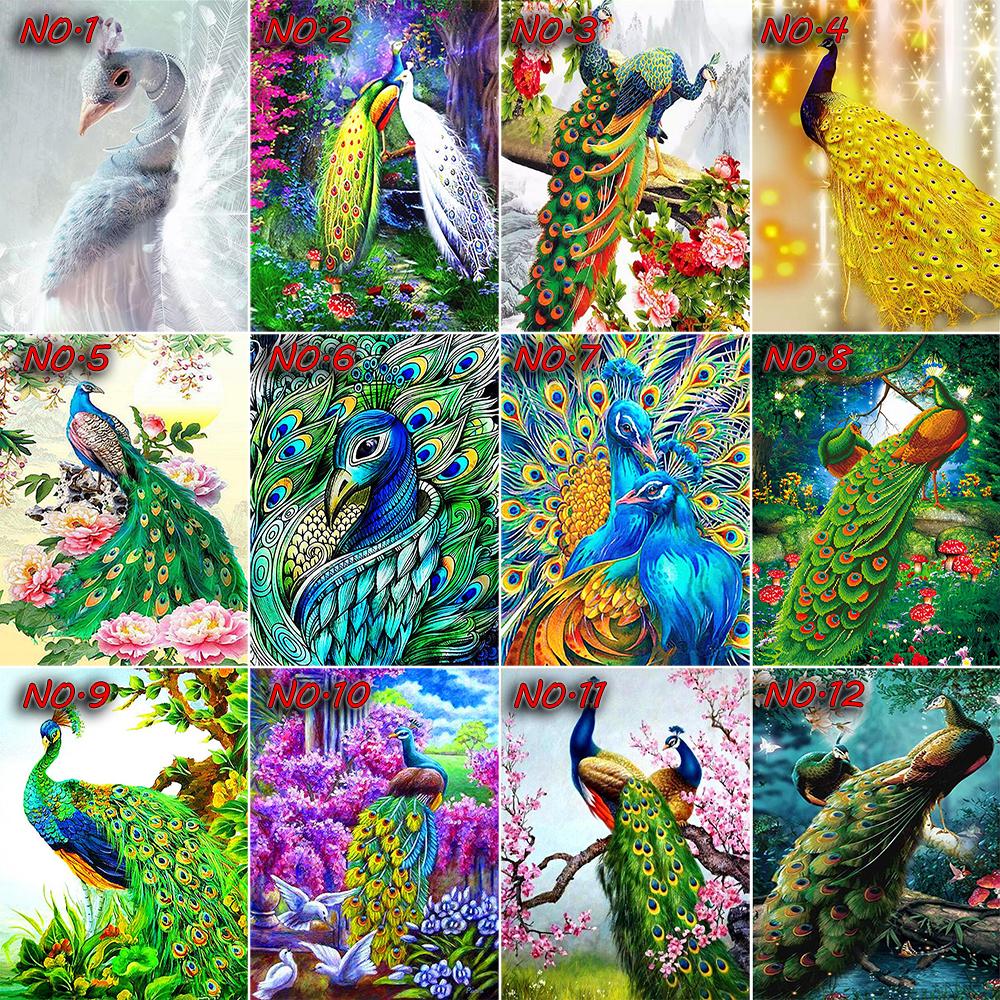 5D алмазная живопись Павлин Новое поступление Алмазная вышивка крестиком животное полная квадратная круглая дрель мозаика подарок ручной работы