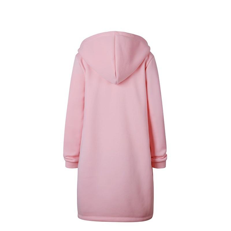 Тёплое женское осеннее балахон-пальто