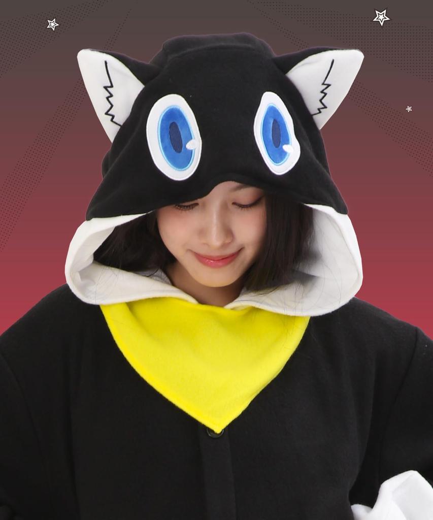 [SAZAC] Кигуруми персонажа Persona 5 Морганы, взрослый флис, один размер подходит большинству (szc353)