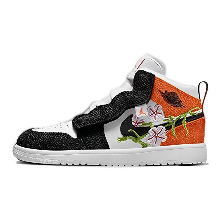 Air Jordan 1 Mid Alt SE PS Shattered Vines Белый Оранжевый Зеленый DR6963-100
