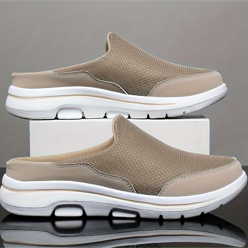 Men's Loafers Mule Half Sneakers Outdoor Casual Walking Shoes Backless Sneakers Backless Shoes