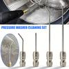 Набор насадок для мойки высокого давления Система быстрого подключения Насадка для чистки Удлинитель из нержавеющей стали для чистки кондиционеров с режимами многократного распыления
