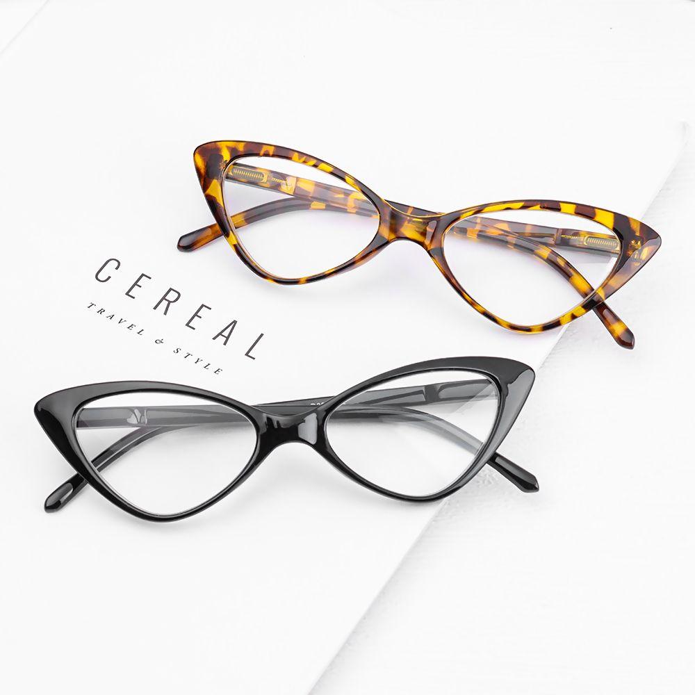 Ультралегкие очки Кошачий глаз Очки для пресбиопии Увеличительные очки Прозрачные линзы Очки для чтения