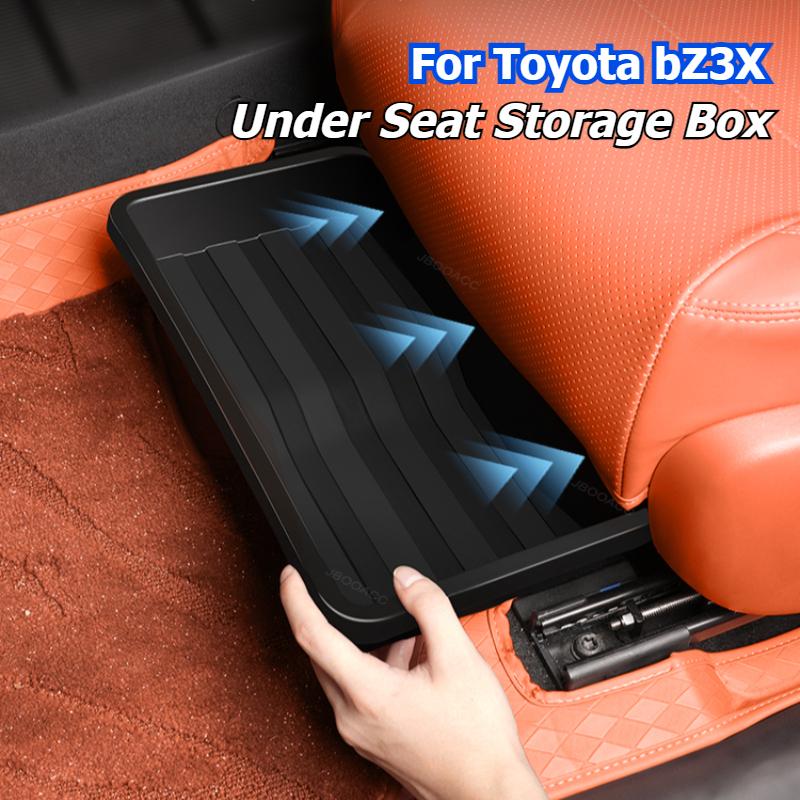 For Toyota bZ3X 2025 Car Under Seat Storage Box Car Seat Storage Organizer Privacy Storage Bin Interior Modification Accessories