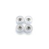 1/4Pcs Urethane Fingerboard Wheels PU+Metal Finger Skate Board Accessory Durable Bearing Wheel