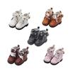 1 Pair Casual Wear Doll PU Leather Shoes Lightweight 20cm Doll Leather Boots  DIY Doll