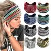 Wide Headwrap Headbands for Women Elastic Bands Girls Hair Accessories Yoga Running Travel Print Turban Bandage