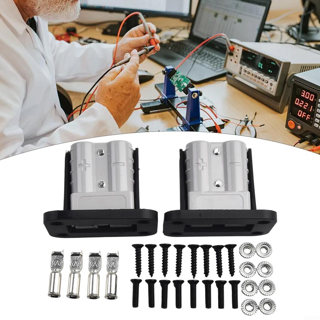 2PC для Anderson-Plug Flush Mount 50Amp Монтажный кронштейн Панель-крышка для каравана