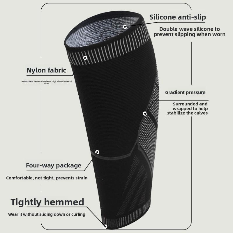 Спортивный компрессионный наколенник, Бег Баскетбол, Спортивный эластичный компрессионный наколенник, Нанесение клея, Противоскользящий, Велосипедный компрессионный наколенник