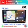 Wireless Carplay 2din Android 14 Car Radio Multimedia Video Player Universal 7/9/10 Inch AutoRadio GPS Navigation 4G WiFi