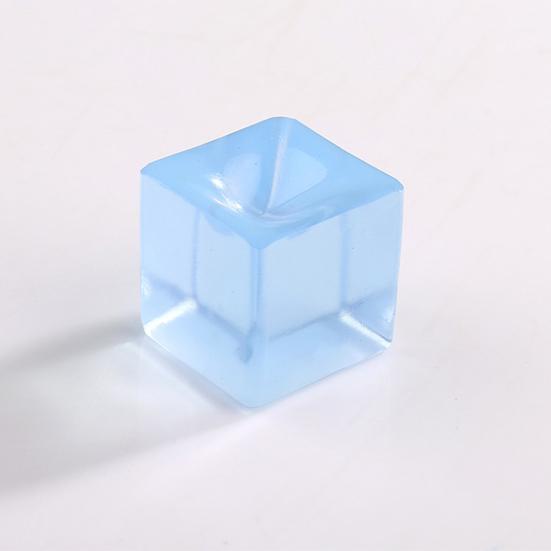 2Pcs Ice Cube Squeeze Toys Soft TPR Quick Recovery Transparent Square Cube Creative Relieve Boredom