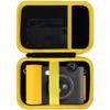Lebakort Storage Case Compatible with Kodak Smile+ 2-in-1 Digital Instant Print Camera & Photo Printer (Black/Yellow Case)