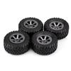 4PCS RC Rubber Wheel Tyre & Wheel Rims Set Modification Parts for WPL C14 C24 MN D90 99S RC 4WD Off-road Vehicle Part