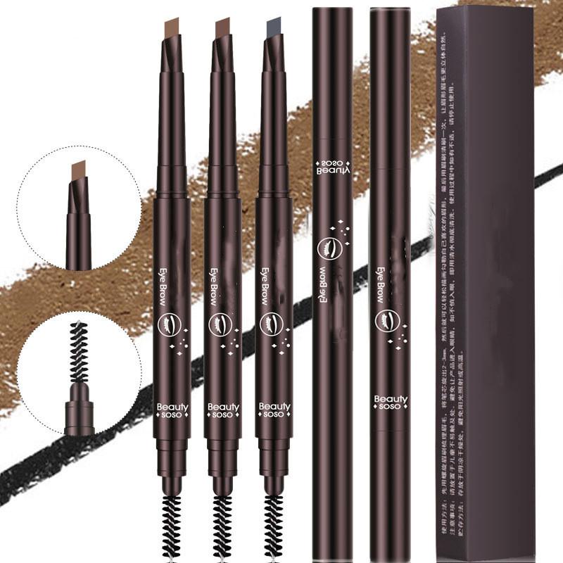 5 Colors Eyebrow Cosmetics Pencil Waterproof Double-headed Eyebrow Tattoo Natural Long Lasting Makeup Paint Eyebrow Pencil