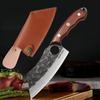 Кухонный тесак для нарезки кованый нож для мясника нож для чистки и обвалки острый поварской нож для резки мяса и рыбы кухонные инструменты с чехлом