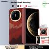 Fiber Central Axis Case for Huawei Mate X6, Full Coverage Ultra-Thin Heat Dissipation Rainbow Color Magnetic Slim Metal