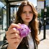 Stress Relief Gadgets Cartoon Steamed Bun Squeeze Toy with Steamer, Dough Fidget Ball Sensory Toy, Anti-Anxiety Hand Quiet