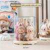Labubu Display Case Transparent Rotating Storage Stand For Plush Dolls Blind Box Collection Clear Acrylic Organizer