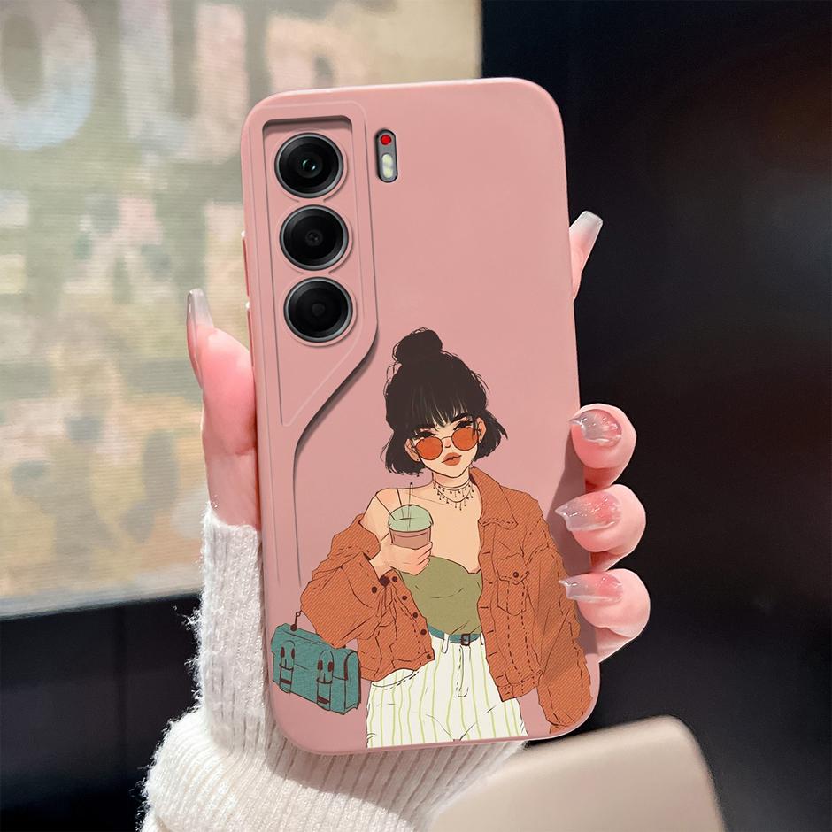For Tecno Camon 40 Pro 4G 5G Case Cute Sweet Girls Cat Soft Silicone Protective Back Cover For TecnoCamon40 40Pro Fundas Bumper